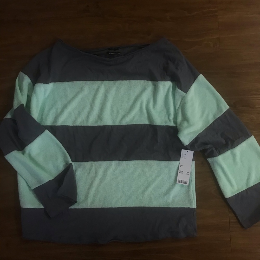 Out From Under Dean Textured Striped Tee